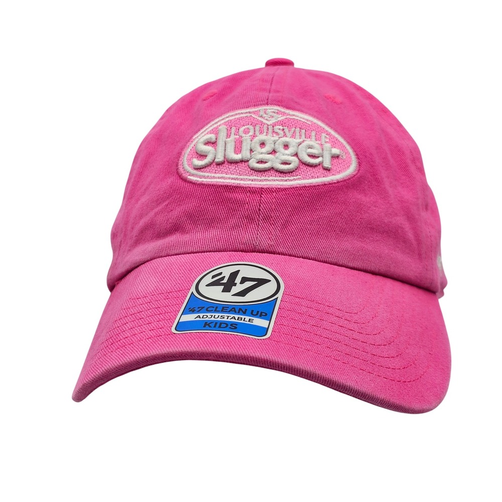 47 Brand Louisville Slugger Kids Hat Pink Clean Up Adjustable Baseball Cap